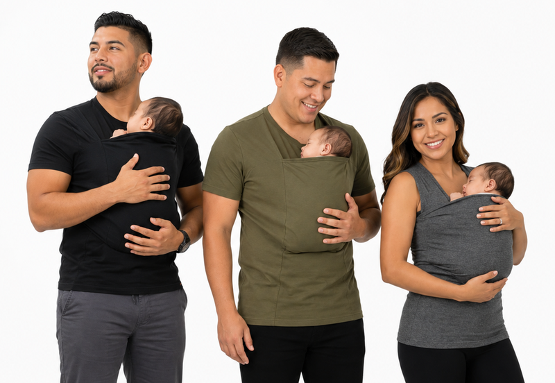 Playera Portabebés Mamá y Papá