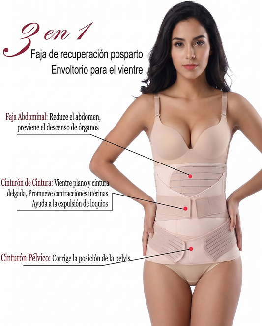 Faja Postparto Norte Mamá — Recuperación con Compresión Progresiva | Para Parto Natural y Cesárea